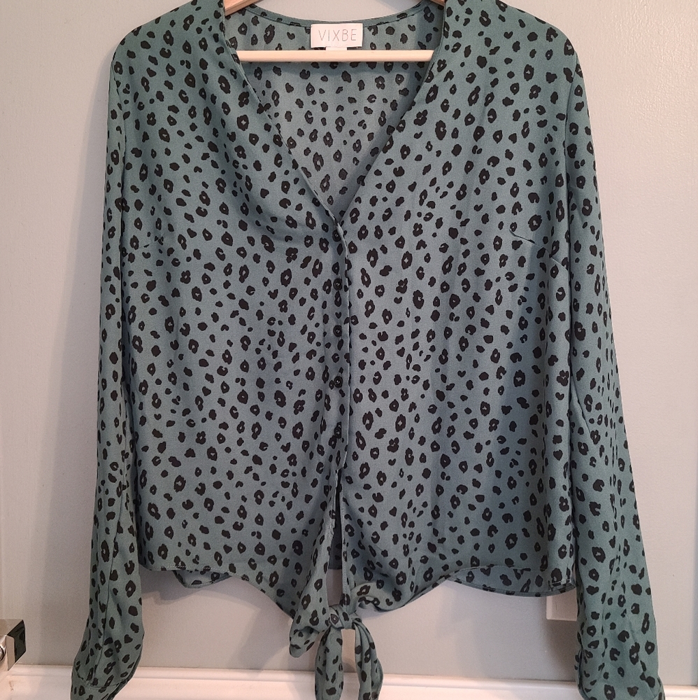 Vixby Animal Print Tiefront